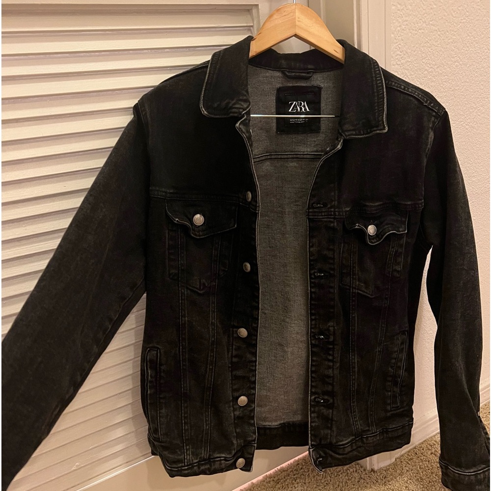 Zara Black Jean Jacket